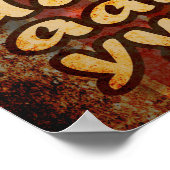 その金曜日のおもしろいタイポグラフィ ポスター (角)