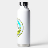 その鎖をガタガタと鳴らす |ディスクゴルフのスケルトン ウォーターボトル (左面)