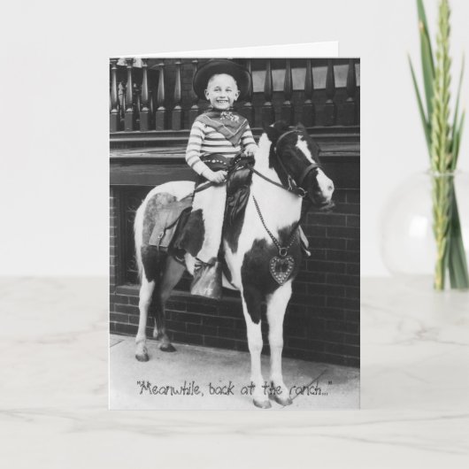 「その間に、牧場で…」 カード (正面)