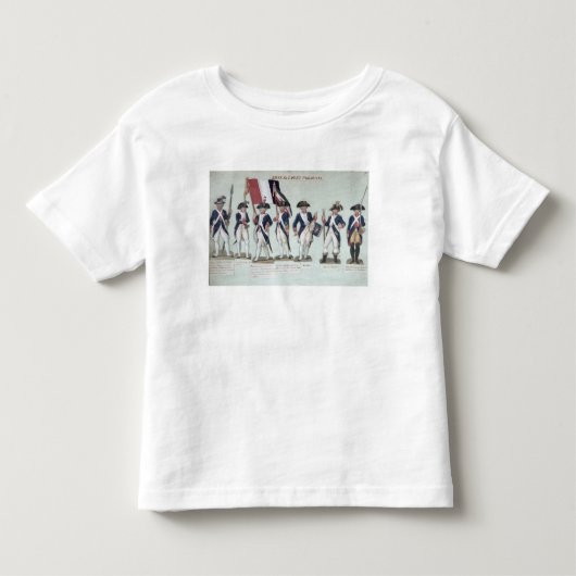 その間のパリフランスの軍 トドラーTシャツ (正面)