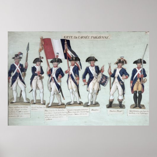 その間のパリフランスの軍 ポスター (正面)