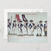 その間のパリフランスの軍 ポストカード (正面/裏面)