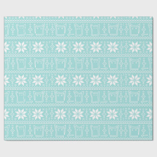 その雪の鬼のギフトラップ ラッピングペーパー