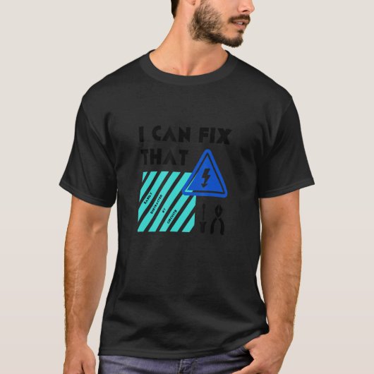 その電子作業者電気技師マスターを修正 Tシャツ (正面)