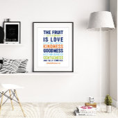 その霊の実は愛である、ガラテヤ5:22-23 ポスター