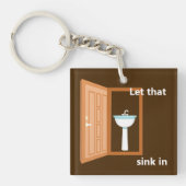 その音を聞き入れる キーホルダー (正面)