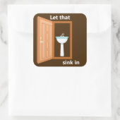 その音を聞き入れる スクエアシール (バッグ)