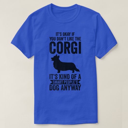 その頭が切れる民族の犬Anywaycorgi949 Tシャツ (デザイン正面)