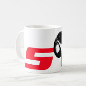 その顕著ではないESラム コーヒーマグカップ (正面左)