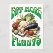 その食べ他の植物のベジタリアン ポストカード (正面)