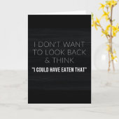 **その食べ食べ物**老いユーモア誕生日 カード (黄色い花)