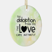 その養子縁組は直ちに愛に時間を要来した セラミックオーナメント (右)