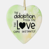 その養子縁組は直ちに愛に時間を要来した セラミックオーナメント (右)
