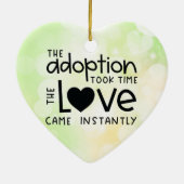 その養子縁組は直ちに愛に時間を要来した セラミックオーナメント (裏面)