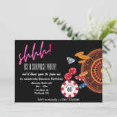 その驚きのカジノベガステーマの誕生日  招待状 (スタンド正面)