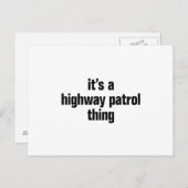 その高速道路のパトロール物 ポストカード (正面/裏面)