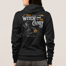 その魔女は私のキャンディのダークフロント&バックを取った パーカ