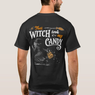 その魔女は私のキャンディのダークフロント&バックを取った Tシャツ