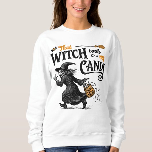 その魔女は私のキャンディを取った スウェットシャツ (正面)