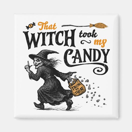 その魔女は私のキャンディを取った マグネット (正面)