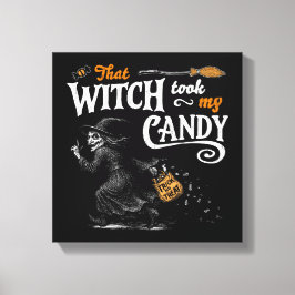 その魔女は私のキャンディを暗くしてくれた キャンバスプリント