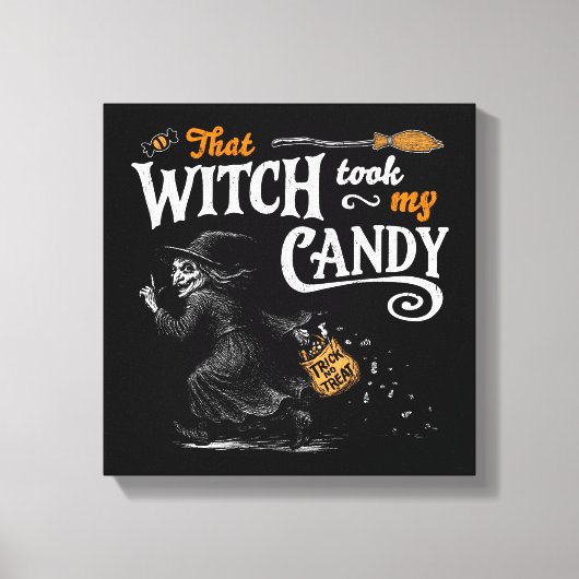 その魔女は私のキャンディを暗くしてくれた キャンバスプリント (正面)