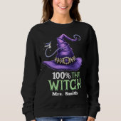 その魔女ハロウィーン100% スウェットシャツ (正面)