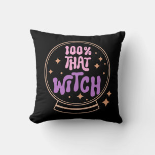 その魔女ブラックハロウィン100% クッション