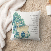 その鹿は雪の中を踊る クッション (ブランケット)