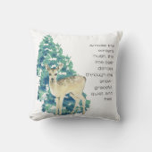 その鹿は雪の中を踊る クッション (正面)