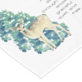 その鹿は雪の中を踊る ショートテーブルランナー (コーナー)