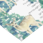 その鹿は雪の中を踊る テーブルクロス (アングル)