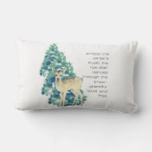 その鹿は雪の中を踊る ランバークッション (裏面)