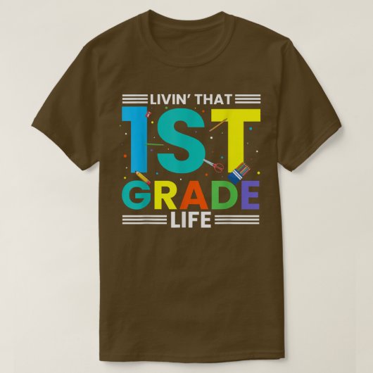 その1年生の生活、子供の1年生のバック Tシャツ (デザイン正面)