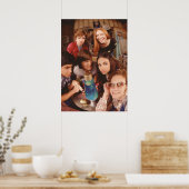 その70年代に魚の目写真を見せる ポスター (キッチン)