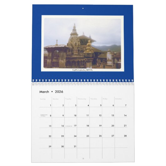 その70年代の旅行カレンダー カレンダー (3月 2026)