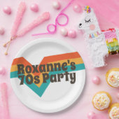 その70年代の誕生日パーティー ペーパープレート (パーティー)
