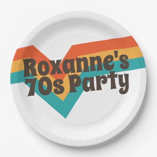 その70年代の誕生日パーティー ペーパープレート (正面)
