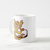 その70年代の靴のクラシックで白いマグ コーヒーマグカップ (正面左)