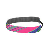 その80sルックレトロストライプピンク アスレチックヘッドバンド (右)