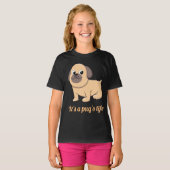 そのA pugsライフGirlsTシャツ Tシャツ (正面フル)