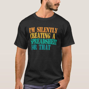 そのActua用のスプレッドシートを黙って作成している Tシャツ