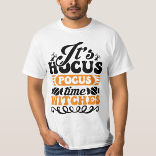 そのhocus pocus時間ウィットhalloween spooky tシャツ
