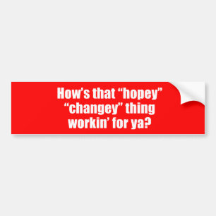 -そのhopeyのchangeyの事のworkinがいかにあるかアンチオバマか バンパーステッカー