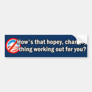そのHopey Changeyの事のバンパーステッカーがいかにあるか バンパーステッカー
