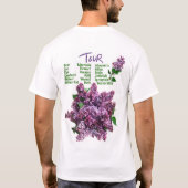 "そのLILACS"コンサートツアーTシャツ Tシャツ (裏面)