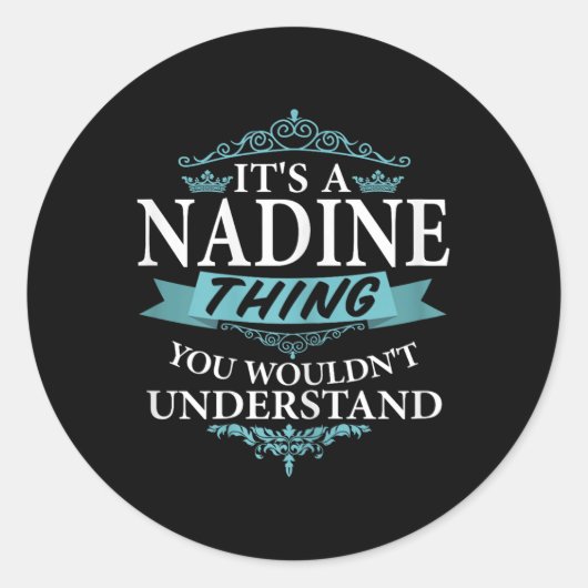 そのNadineはV4を理解できない ラウンドシール (正面)