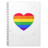 そのOkと言うゲイフロリダLGBTQプライド月Ally G ノートブック (正面)