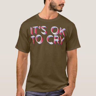 そのOK泣くレトロ色あせたタイポグラフィデザイン Tシャツ