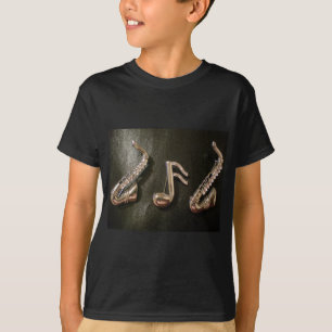 そのSaxaphoneの音符を遊んで下さい Tシャツ
